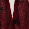 Mahel lang vest van kid mohair