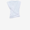 Maisan gedrapeerd T-shirt met korte mouwen