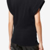 Maisan gedrapeerd T-shirt met korte mouwen