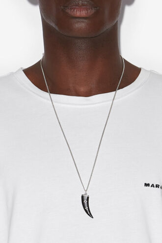 Maji lange hoorn hanger ketting
