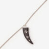 Maji lange hoorn hanger ketting
