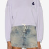 Margo kort katoenen sweatshirt met logo Margo kort katoenen sweatshirt met logo