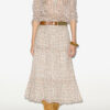 Maria bedrukte katoenen voile blouse