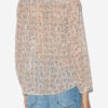 Maria bedrukte katoenen voile blouse