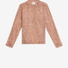 Maria bedrukte katoenen voile blouse