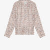 Maria bedrukte katoenen voile blouse