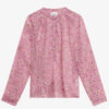 Maria bedrukte katoenen voile blouse