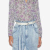 Maria-blouse van bedrukt katoenen voile