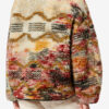Marner fleece jas met wolkenprint