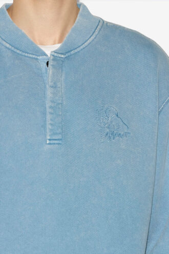 Mathias gewassen katoenen sweatshirt