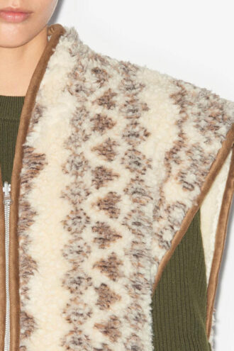 Maximilia vest in schapenvachtstijl