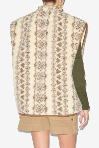 Maximilia vest in schapenvachtstijl