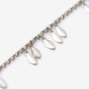 Metalen glanzende bladarmband met hangers