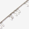 Metalen glanzende bladarmband met hangers