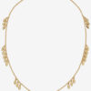 Metalen glanzende bladchoker