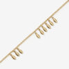 Metalen glanzende bladchoker