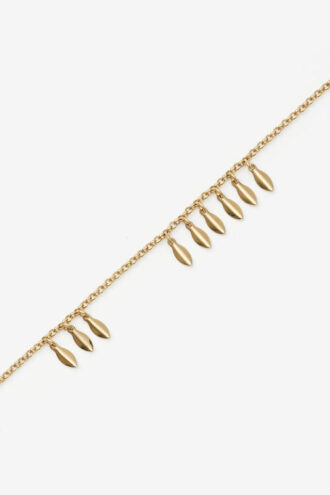 Metalen glanzende bladchoker