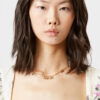 Metalen glanzende bladchoker