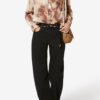 Mexika katoenen voile blouse met print