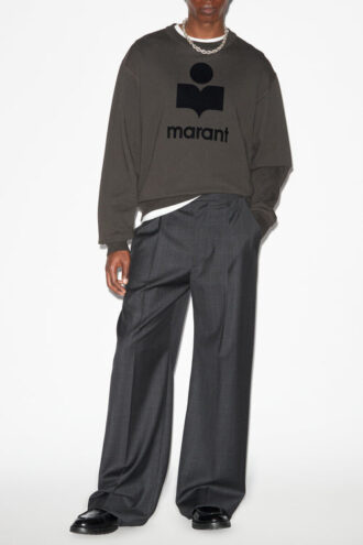 Mikoy fleece sweatshirt met oversized logo