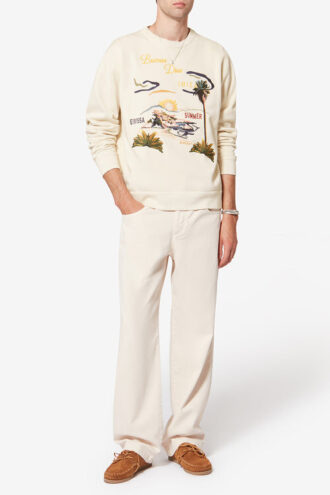 Mikoy geborduurd katoenen sweatshirt