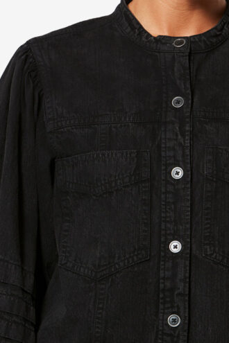 Mileda vervaagd chambray overhemd