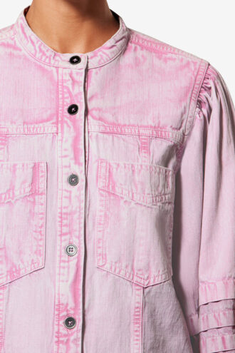 Mileda vervaagd chambray overhemd