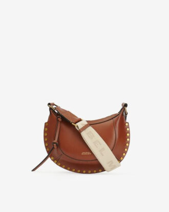 Mini Moon leren schoudertas baguette