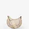 Mini Moon leren schoudertas baguette