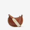 Mini Moon leren schoudertas baguette