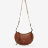 Mini Moon leren schoudertas baguette