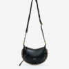 Mini Moon zachte leren baguette schoudertas