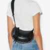 Mini Moon zachte leren baguette schoudertas