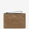 Mino glanzende leren clutch