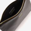 Mino glanzende leren clutch