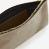 Mino glanzende leren clutch
