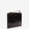 Mino glanzende leren clutch