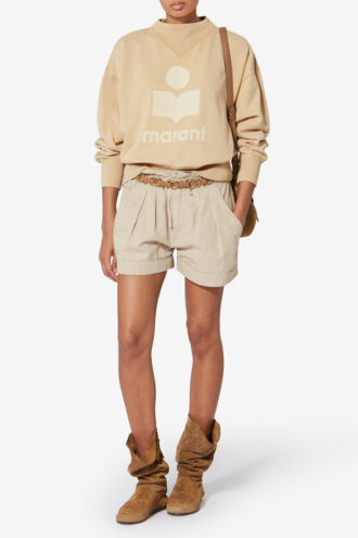 Moby katoenen sweatshirt met logo