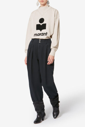 Moby katoenen sweatshirt met logo