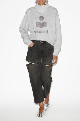 Moby katoenen sweatshirt met logo