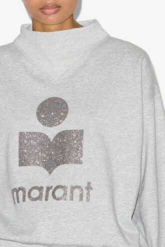 Moby katoenen sweatshirt met logo