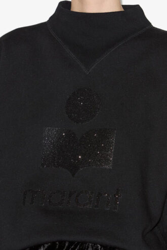 Moby Sweatshirt met opstaande kraag en logo