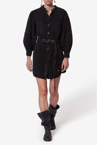 Moe Shirtjurk van vervaagd chambray