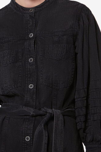 Moe Shirtjurk van vervaagd chambray