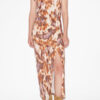 Nadela lange jersey jurk met print Nadela lange jersey jurk met print