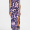 Nadela lange jersey jurk met print Nadela lange jersey jurk met print