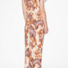 Nadela lange jersey jurk met print Nadela lange jersey jurk met print