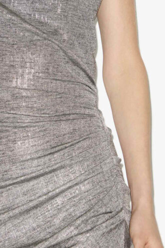 Nadilia korte metallic jersey jurk