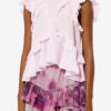 Nalou katoenen voile top met ruches
