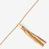 Naoki lange ketting in goudkleurig messing met kwastje
